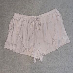Zara Light Pink Satin Shorts